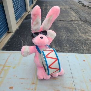Energizer Bunny Plush LARGE 23" With Flip Flops Drurm Shades Vintage 1989